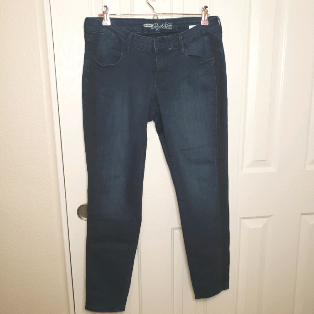 Old Navy Jeans- Tuxedo Stripe Rockstar